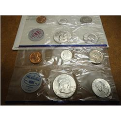 1962 SILVER US MINT SET (UNC) P/D (WITH ENVELOPE)