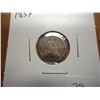 Image 1 : 1857 SEATED LIBERTY HALF DIME TOUGH SHAPE