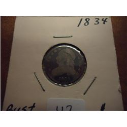 1834 CAPPED BUST DIME