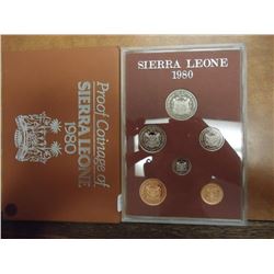 1980 SIERRA LEONE PROOF SET ORIGINAL MINT PACKAGE