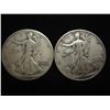 Image 1 : 1942 & 1944-S WALKING LIBERTY HALF DOLLARS