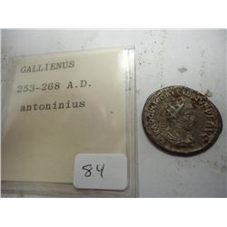 253-268 A.D. GALLIENUS ANCIENT COIN SILVERED