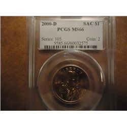 2000-D SACAGAWEA DOLLAR PCGS MS66