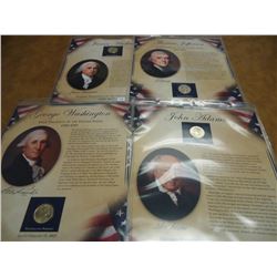 COIN & STAMP SETS (UNC) ALL 4-2007 US PRESIDENT $S