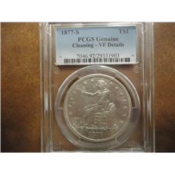 1877-S TRADE DOLLAR  PCGS VERY FINE DETAILS