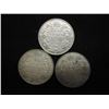 Image 1 : 1917,1918 &1919 CANADA SILVER 25 CENTS