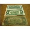 Image 2 : LOT OF 3- US $2 NOTES SEE DESCRIPTION 1928-G TOUGH SHAPE RED SEAL, 1953-B CRISP UNC RED SEAL AND 197