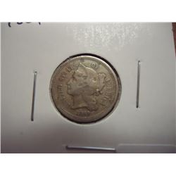 1869 THREE CENT PIECE (NICKEL)