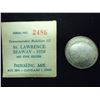 Image 2 : 1959 ST. LAWRENCE SEAWAY SILVER COMMEMORATIVE MEDALLION III UNC HERALDIC ART, ORIGINAL PACKAGING