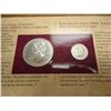 Image 2 : 1993 THOMAS JEFFERSON COINAGE & CURRENCY SET INCLUDES SILVER DOLLAR, JEFFERSON NICKEL AND $2 NOTE, O