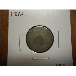 1872 SHIELD NICKEL