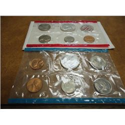 1968 US MINT SET (UNC) P/D/S (WITH ENVELOPE) 40% SILVER JOHN F. KENNEDY HALF DOLLAR, THIS IS AN OFFI