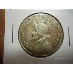 1966 PANAMA SILVER 1/2 BALBOA .1607 OZ. ASW