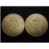 Image 1 : 1941 & 1943 GREAT BRITAIN SILVER 2 SHILLINGS