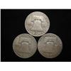 Image 2 : 1952-D, 60-D & 1961-D FRANKLIN HALF DOLLARS