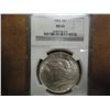 Image 1 : 1923 PEACE SILVER DOLLAR NGC MS63