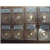 Image 1 : 2000-S-2008-S SILVER ROOSEVELT DIMES PCGS PR69 DCAM'S, 8 COINS MISSING 2006-S
