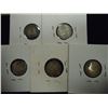 Image 2 : 1911,13,15,18 & 1920 GREAT BRITAIN SILVER 3 PENCE