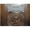 Image 1 : 1963 WASHINGTON SILVER QUARTER PCGS PR67