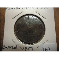 1857 CANADA BANK TOKEN
