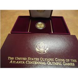 1995-W US OLYMPIC $5 GOLD TORCH RUNNER UNC ORIGINAL US MINT PACKAGING