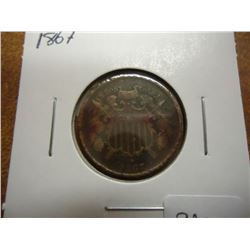 1867 US TWO CENT PIECE