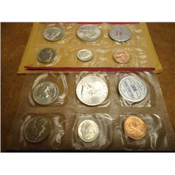 1960 SILVER US MINT SET (UNC) P/D (WITH ENVELOPE)