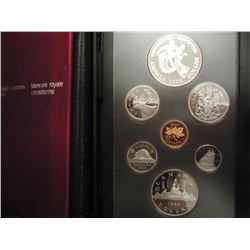 1983 CANADA DOUBLE DOLLAR PROOF SET EDMONTON ORIGINAL ROYAL CANADIAN MINT PACKAGING