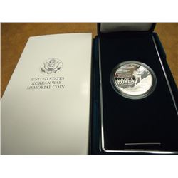1991-P KOREAN WAR PROOF SILVER DOLLAR ORIGINAL US MINT PACKAGING