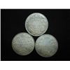 Image 1 : 1912, 1919 & 1920 CANADA SILVER 25 CENTS