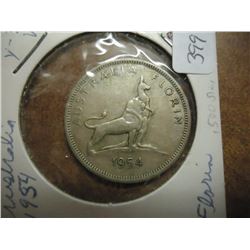 1954 AUSTRALIA SILVER FLORIN