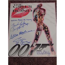The Girls of Bond Signed 16x20 Photo