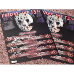 Lot of 2 "Jason Reunion" Signed 16x20 Photos