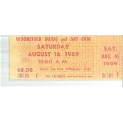 Ticket to Woodstock Music and Art Fair