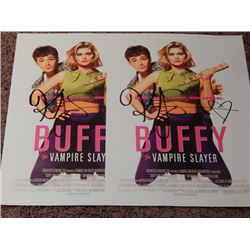 Lot of 2 Kristy Swanson Signed 14x21 "Buffy" Movie Posters