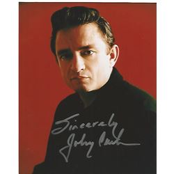 Johnny Cash Signed 8x10 Photo