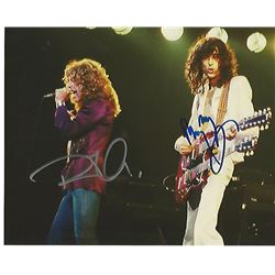 Robert Plant Jimmy Page Led Zeppelin Signed 8x10 Photo