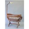 Image 1 : An early 20th century French ormolu mounted mahogany cradle, in the Empire style with a slatted b...