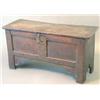 Image 1 : A late 17th century oak coffer of small size with panelled front, 3ft.4ins....