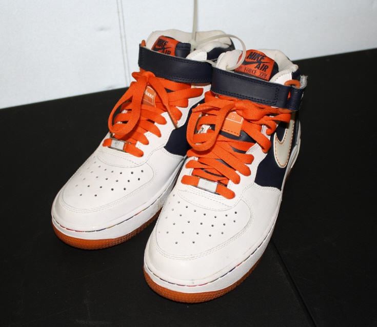 orange blue air force ones