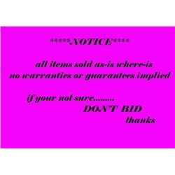 NOTICE - MANY ITEMS THIS WEEK ARE STORE RETURNS- (indicated with "ST" at the end of the description)