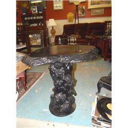 BURL TABLE WITH BURL BASE