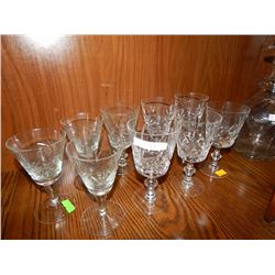 PINWHEEL CRYSTAL GLASSES - 9