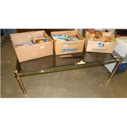 COFFEE TABLE - GLASS TOP & BRASS