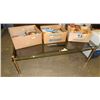 Image 1 : COFFEE TABLE - GLASS TOP & BRASS