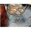 Image 1 : BRASS AND GLASS END TABLES - 2 TTL