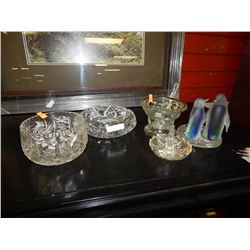 PINWHEEL CRYSTAL AND OTHER - 6PC