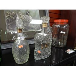 DECANTER "OLD FORESTER" & 1 OTHER = 2 TTL