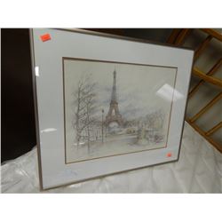 FRAMED PRINT - EIFFEL TOWER