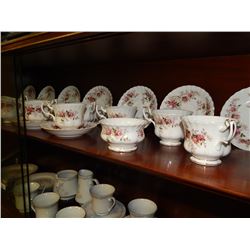 FINE BONE CHINA - LAVENDAR RASE - ROYAL ALBERT - APPROX. 20 PC